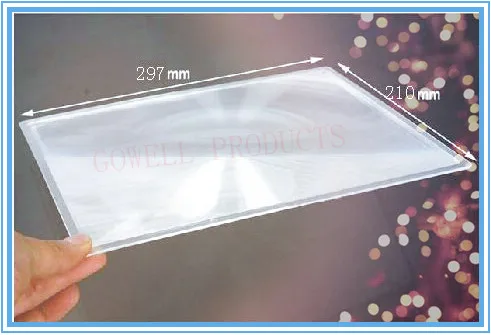 Free Shipping China Wholesale A4 Full Page Magnifier Sheet