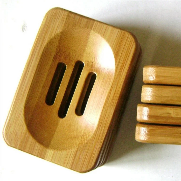 2023 Hot Home Decor Best Sellers Wooden Bamboo Soap Dish Holder Bar Dish