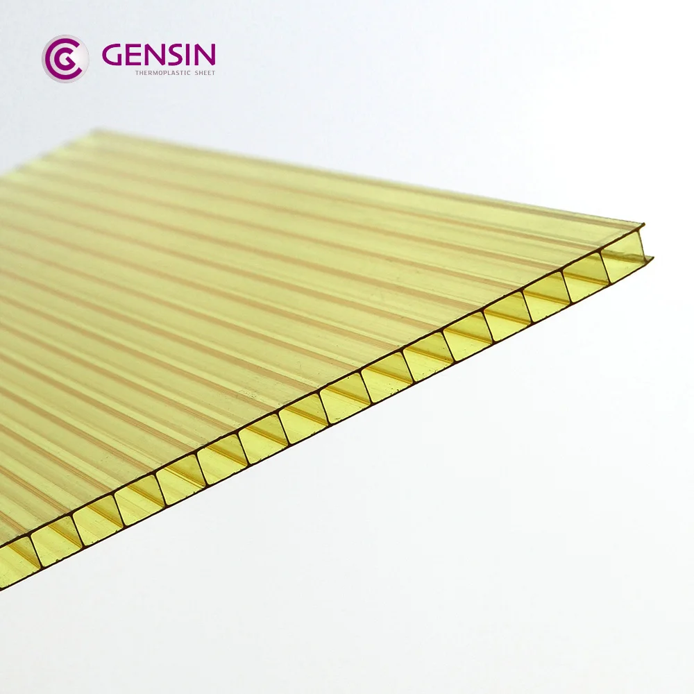  Alibaba high quality 2100*5800/11800mm 2wall 6mm policarbonate