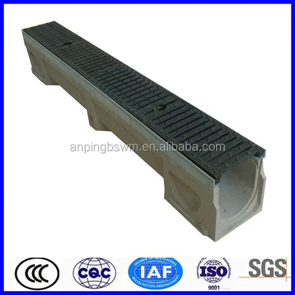 
High quality Roadway Resin concrete water drainage channel 
