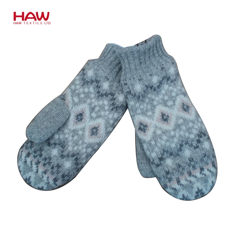 
Hot Sale Knitted Christmas Women Cycling Mittens Warm Gloves 