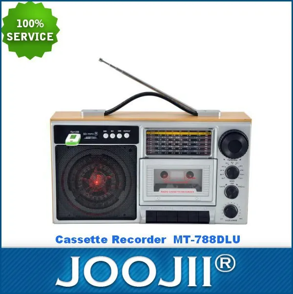 
 2015 Новый портативный деревянный AM/FM/SW1-9 диапазонное радио кассетный магнитофон с USB/SD слот  