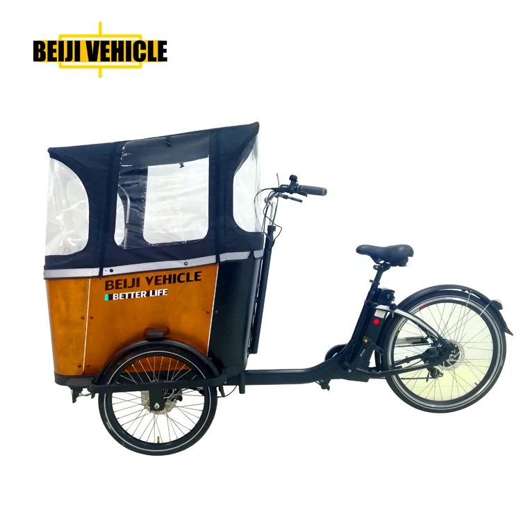 CE certification 3 wheel bakfiet cargo bike bicyclette triporteur