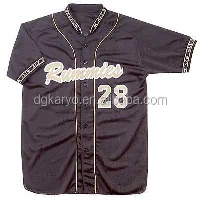 Полный кнопку вышивать клуб имя и номер 100% полиэстер Софтбол рубашка пользовательских сублимированный бейсбольная форма