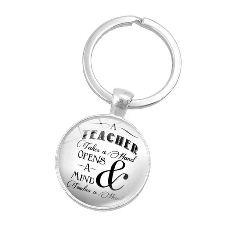 Wholesale Personality Cheap OEM Silver Stainless Steel Custom Printed Keychain With Logo