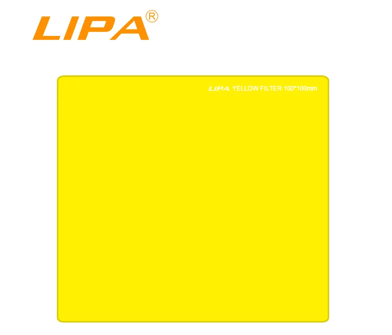 LIPA 100*100 мм квадратный цветной фильтр красный оптический полимерный фильтр