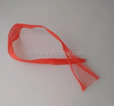 Plastic elastic mesh bag for oranges fruit