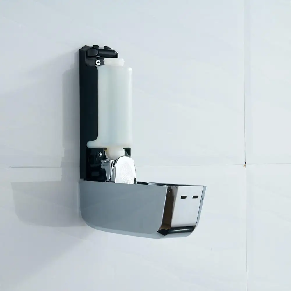 Simple ABS Material Bathroom Accessories Wall Mounted hand liquid soap dispenser