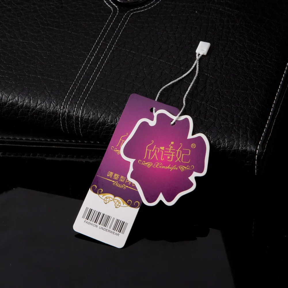 Factory price luxury fashional recycled clothing hang tag with string