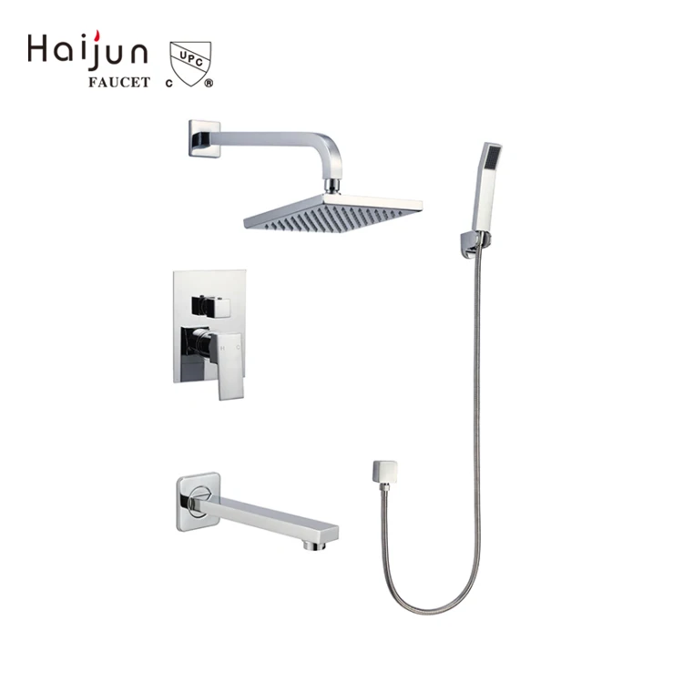 12 Inch rain Shower System Concealed Shower Mixer Chrome Bathroom Rainfall Bath & Shower Faucet Set