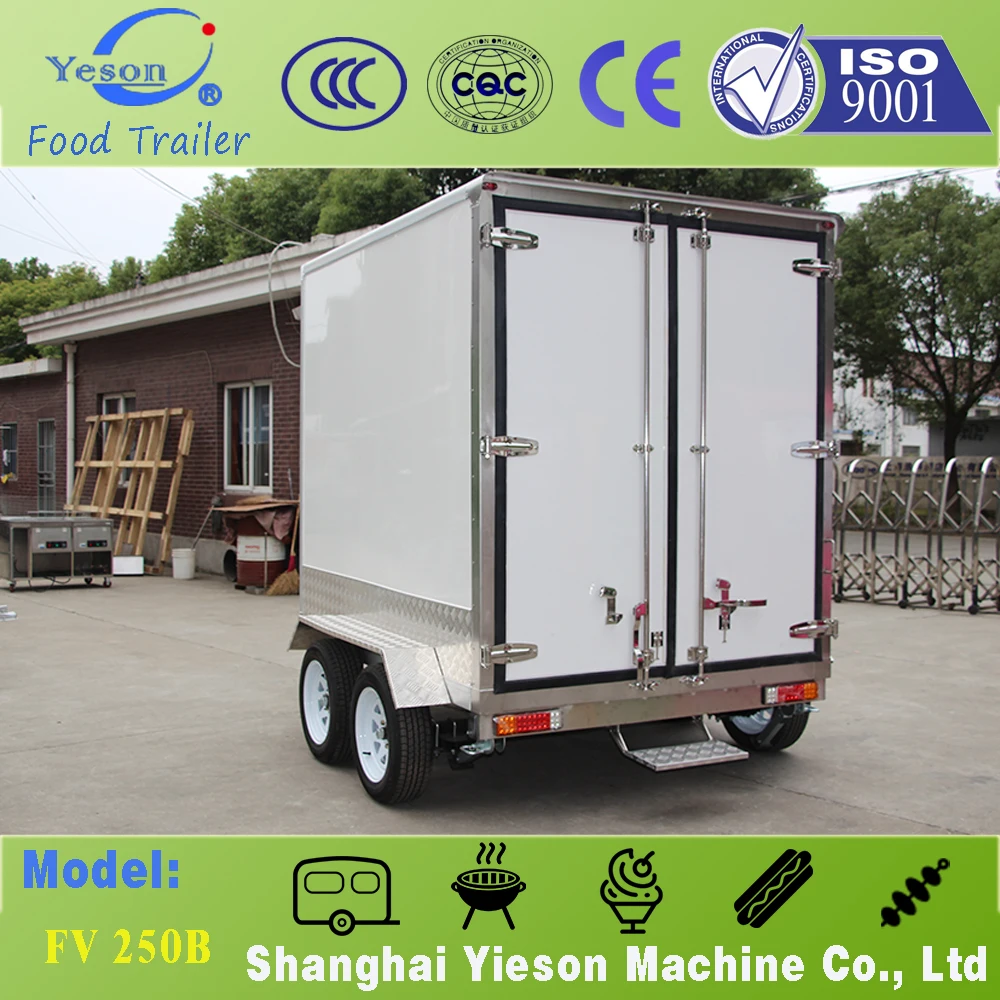 Hot sale Mobile Custom Outdoor snack unique design cool room trailer chiller/freezer trailer