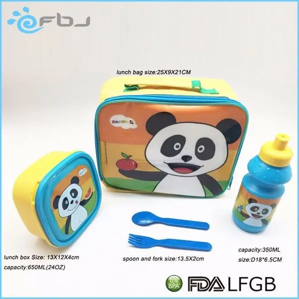 Promotional Gift Set Stackable Lock Plastic Kids Lunch box Set