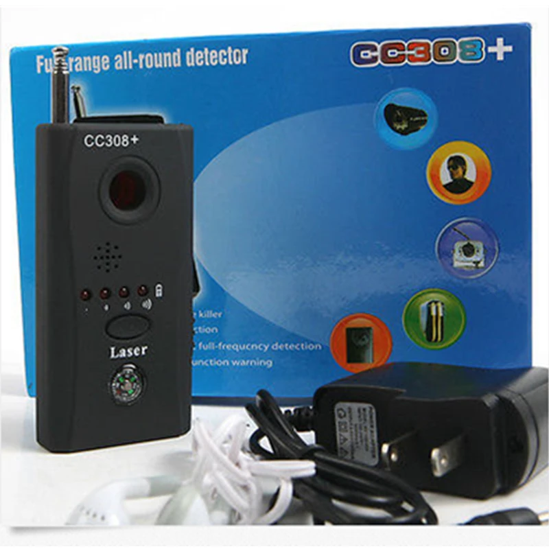 Wireless Cellphone 5G/4G/3G/2G Signal Detector RF Bug Detector+Auto Search Alarm+GPS Tracker Finder