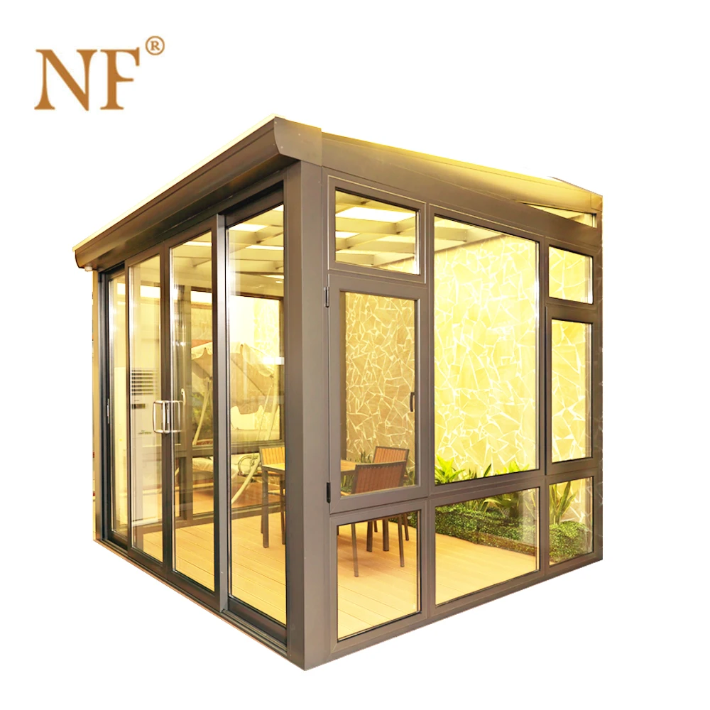 aluminium made garden summer glass houses