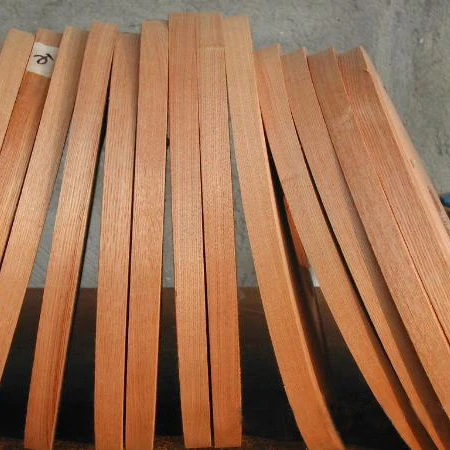 
1mm 2mm and 3mm Natrual Sliced Cut American cherry Edgebanding Wood Veneer edge banding roll Tape 
