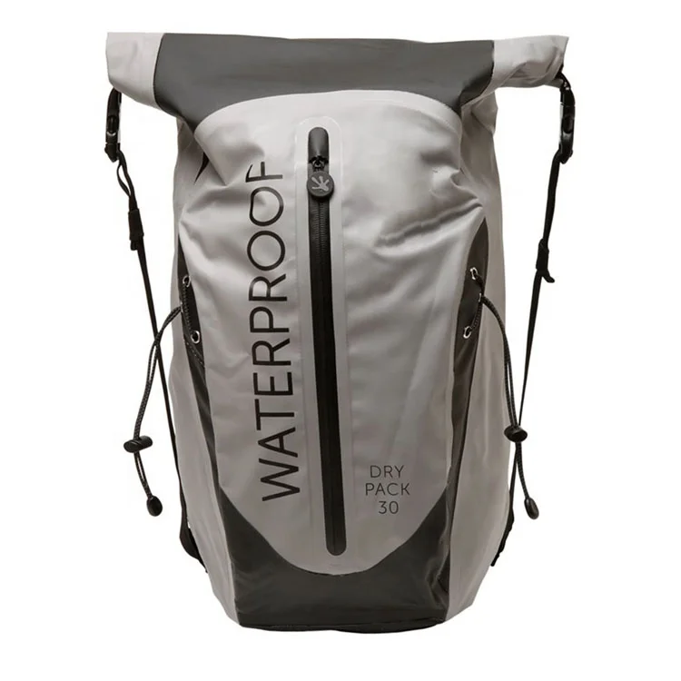 Hot Product Tarpaulin 20L 30L 40L Rucksack Grey Waterproof Dry Bag Backpack For Camping Hiking
