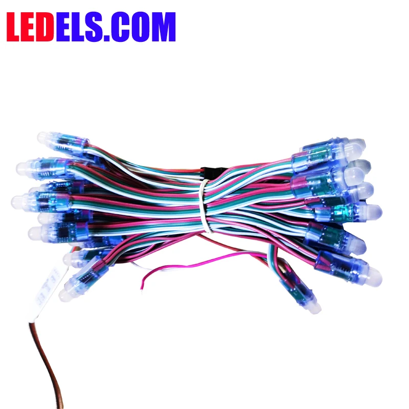 
12mm WS2811 Full Color LED Pixel Light Module DC 5V input IP68 waterproof RGB color WS 2811 IC 