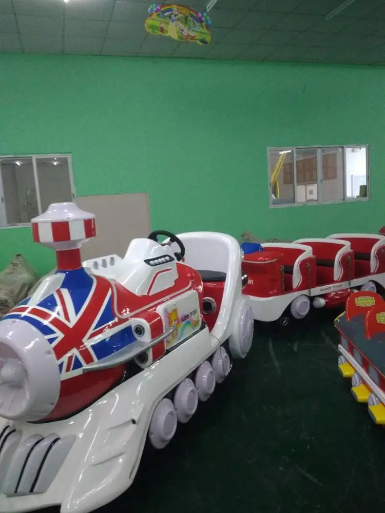 Amusement Park Shopping Mall Battery Operated Tourism Kids Electric Trackless Train