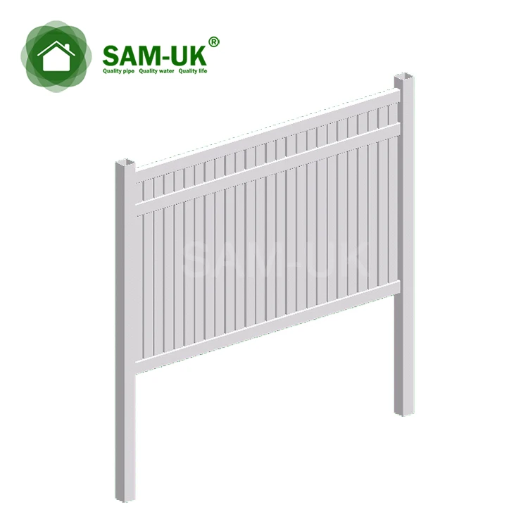 Pvc  hot sale easy to assemble white Privacy Picket Fence  Privacy Fence Garden Vinyl Fence Panels