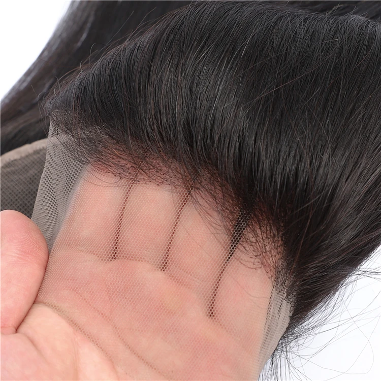 Drop shipping HD transparent lace closure with pre plucked,brazilian 613 cuticle aligned hair HD invisible lace closure vendor