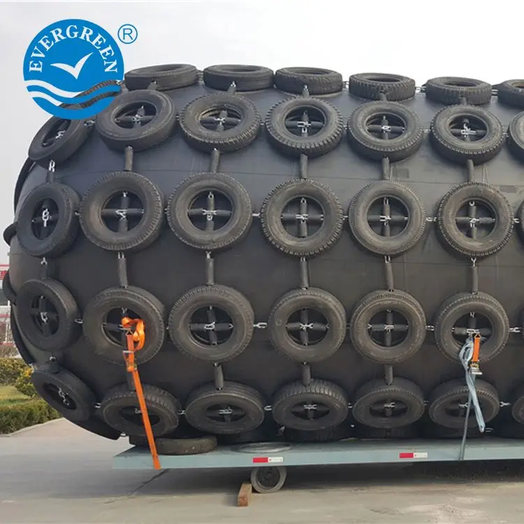 
80kpa pneumatic rubber marine fender with used aircraft tire 