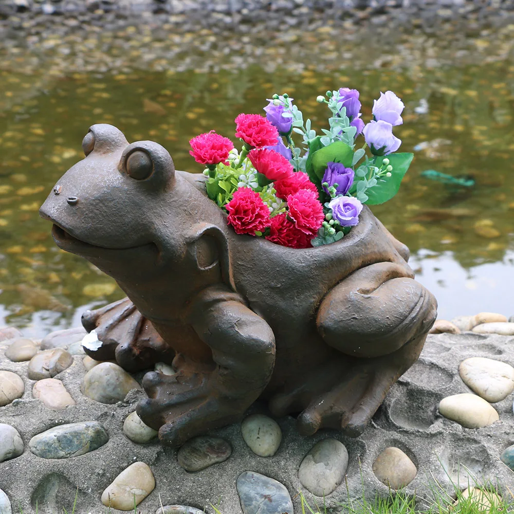 Cute Animal America Market Frog Flower Pot & Planters For Home Garden