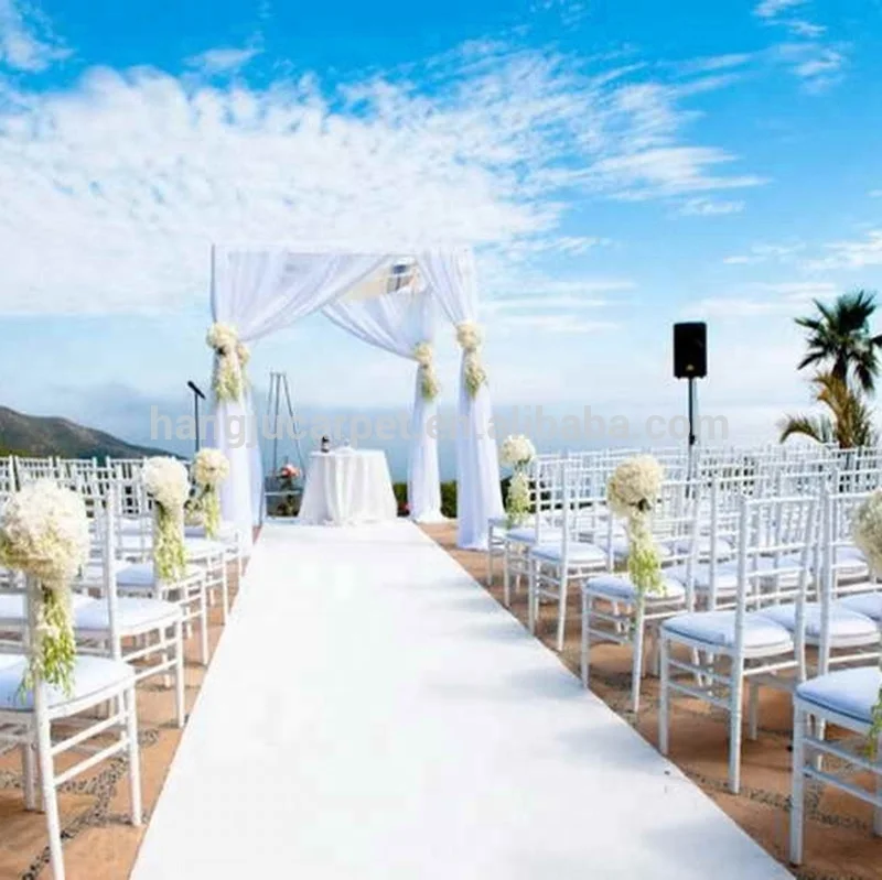 
Economical Quality White Exhibition Carpet Factory Price ShangHai HangJu for Wedding and Event EX-1003 