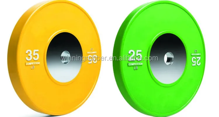 Прочный резиновый бампер для соревнований, Элитная пластина для тяжелой атлетики для кросс-фитнеса