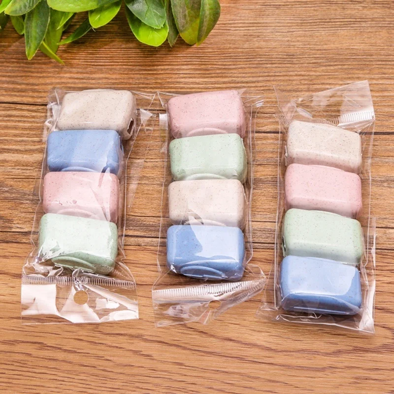 Wholesale Portable toothbrush head cover High Quality Wheat straw toothbrush head cover for travel