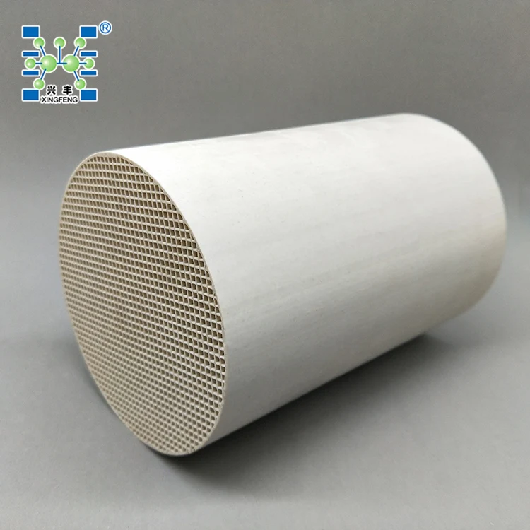 Honeycomb ceramic catalyst carrier Diameter: 120mm, Length: 180mm