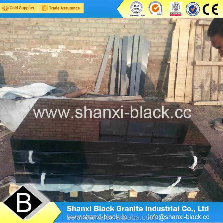 
Natural china shanxi absolute black granite stone factory tombstone memorial for Georgian Georgia style monuments 