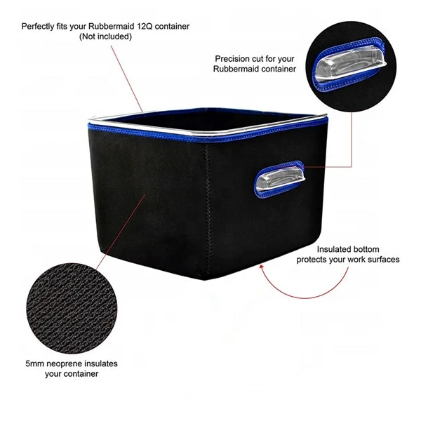 Custom Sous Vide Cooker Accessory Neoprene Sleeve for 12 Quart Container