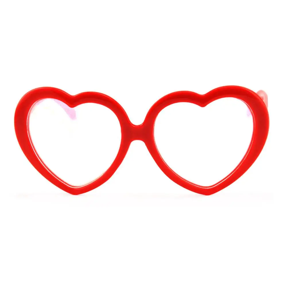 Love Lens Heart Diffraction Prism Fireworks Rave Gratings Refractive Glasses Plastic