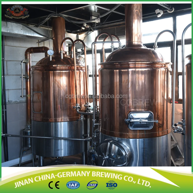 500L red copper brew kettle for sale used for brewpub restaurant or microbrewery