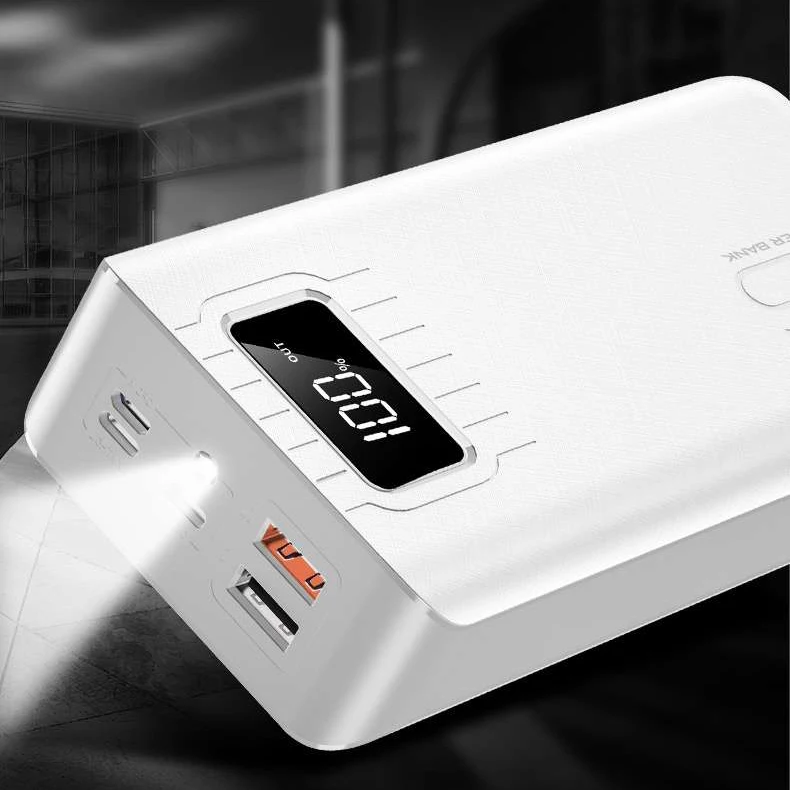 
30000mAh Portable Charger 5-Port USB Power Bank LCD External Battery Packs for iPhone X XS Max 7 8 6S Plus For Samsung Galaxy 