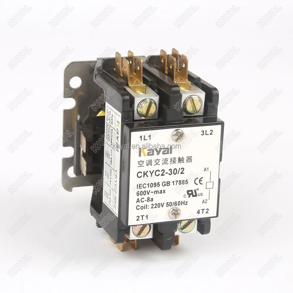 24vac напряжение катушки 30 и 40amp 2 Контактора