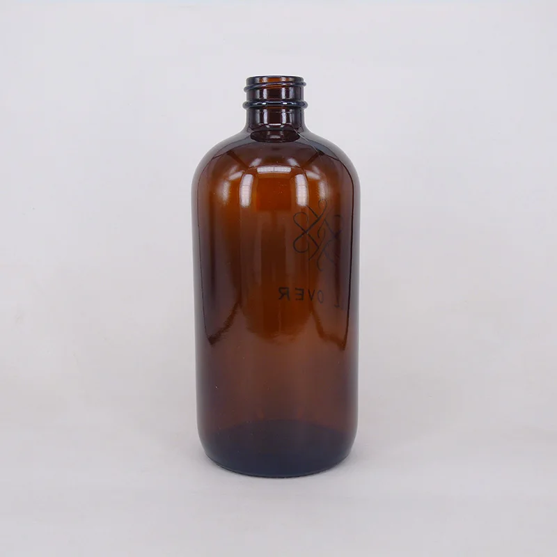 
500ml Amber Brown Boston Glass Trigger Spray Bottles With Sprayer For Cleaner And Essential Oil 