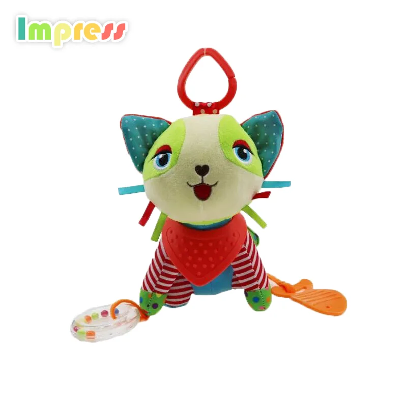 Small baby toys musical hanging rattle toys for kids with teether and bell