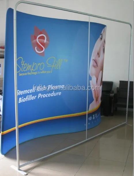  Быстрая доставка алюминиевый каркас тканевый баннер быстрая установка портативная выставочная стенка 10 футов