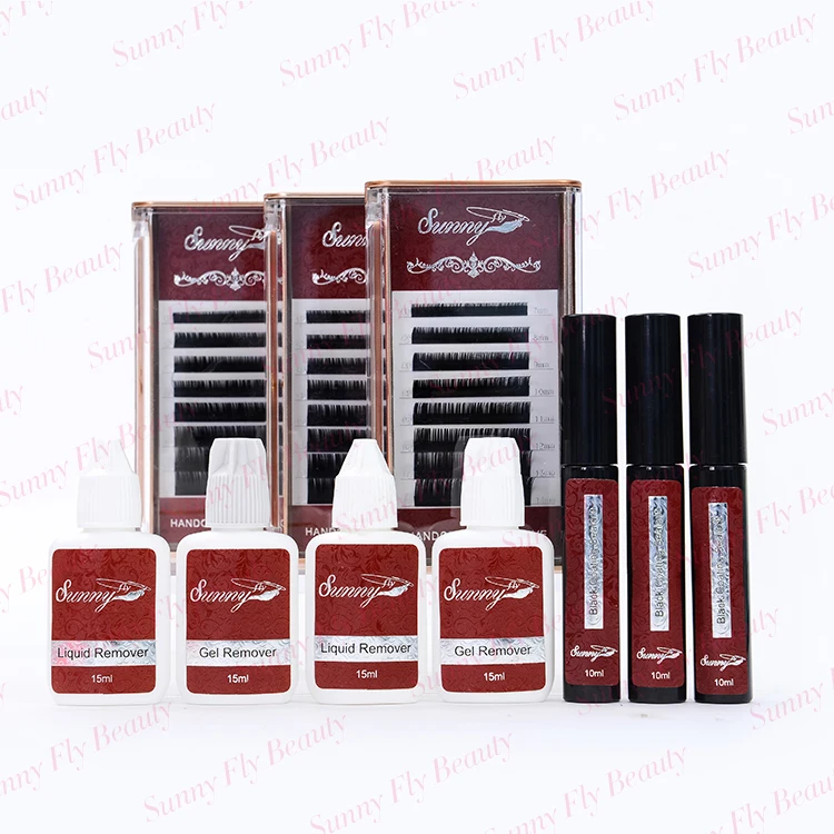 
Custom package false popular eye lash extension box clear plastic case 