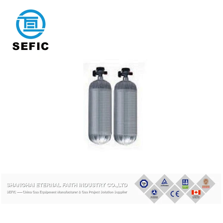 Горячая Распродажа, 9L углеродное волокно, Воздушный баллон из углеродного волокна, кислородный баллон, баллон для подводного плавания