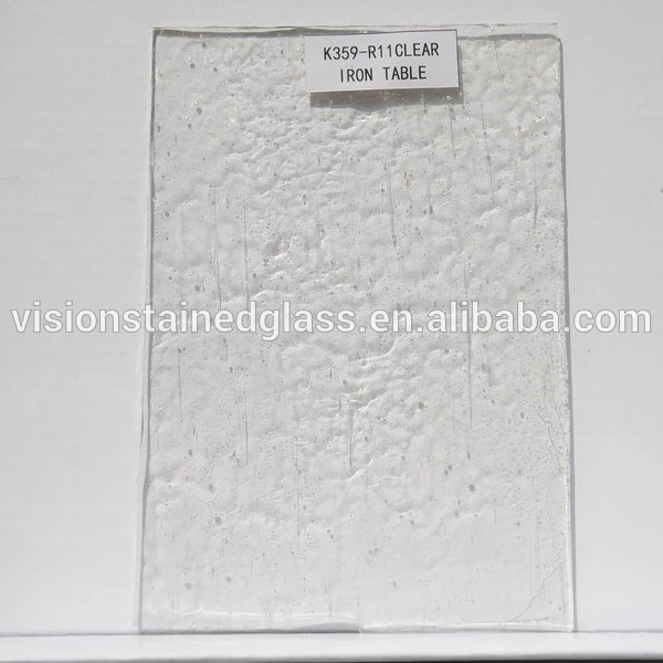 Chinese Large Sheets of Clear Textured Glass