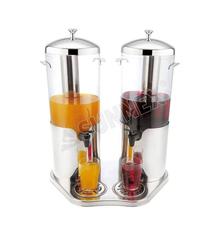 SUNNEX 2022 NEW  hot sell double stainless steel Juice Dispenser/ Liquor Dispenser