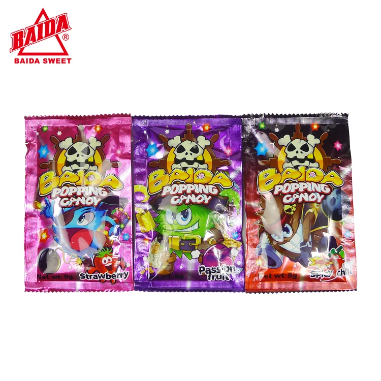 Magic Pops sparkles sweet candies candy Biscuit Cracker  SNACK TIDBITS Sweets fruit flavor popping candy