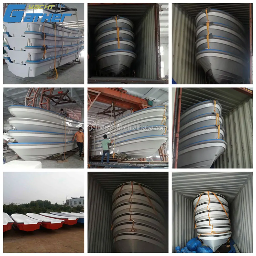 Gather 7m fiberglass fishing boat panga boat for sale