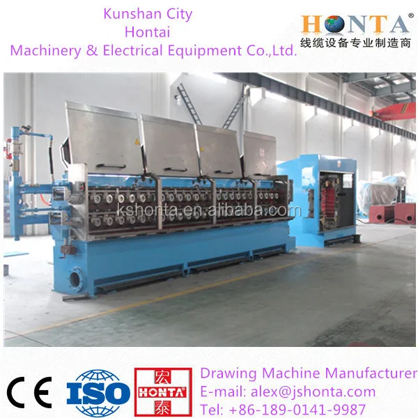 22DT 16 проводов медная многопроводная чертежная машина и Непрерывный отжиг