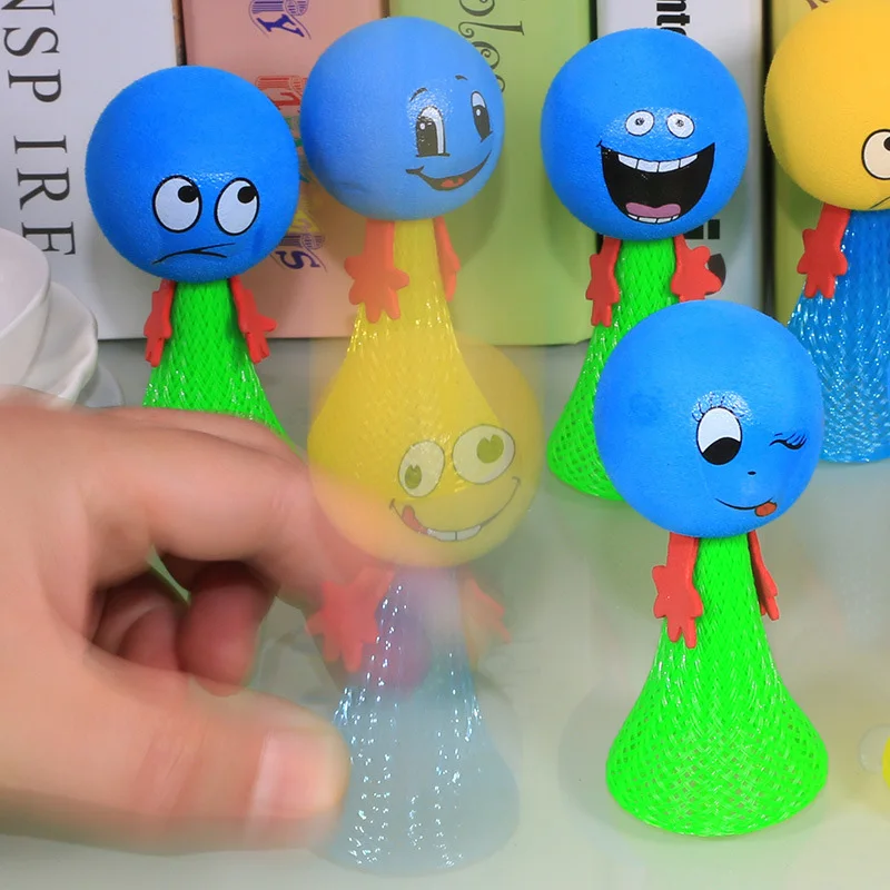 
Funny plastic jumping toy spring bounce toy 