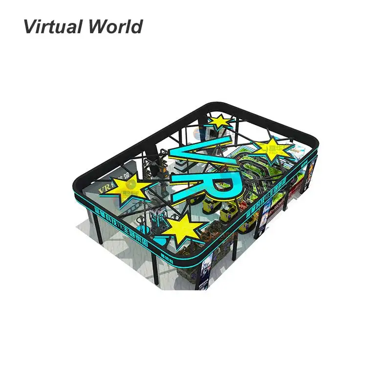 Amusement Park product with VR flight shooting Virtual Reality Room VR simulator for theme Park
