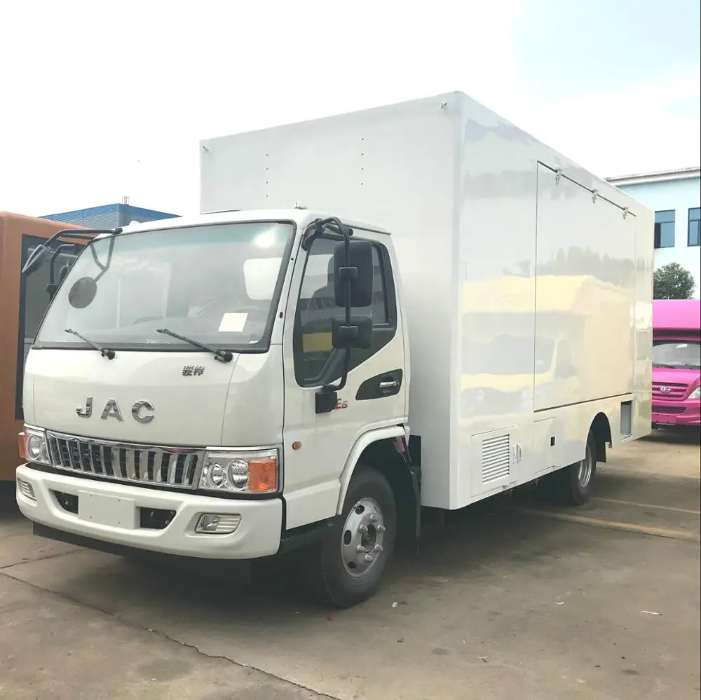 Factory customized JAC diesel engine mobile drink snack truck mobile shop food vans