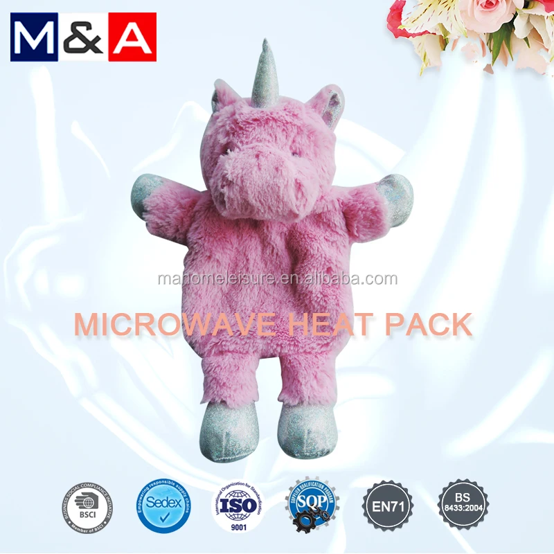 Microwaveable Plush animal toy heat packs